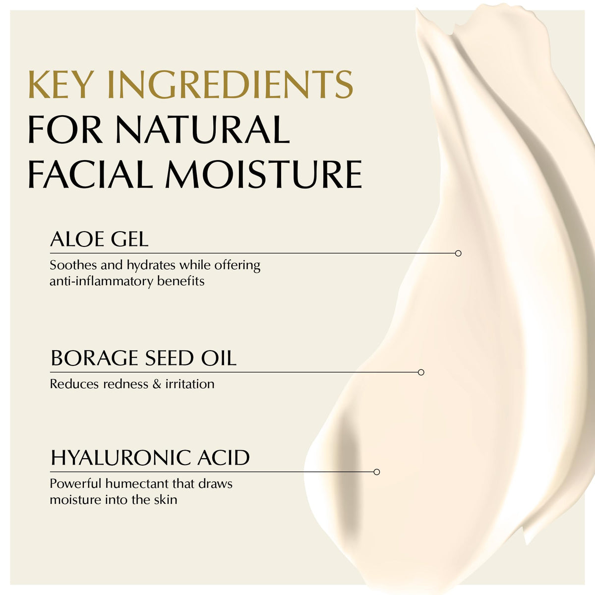 Sensitive Skin Face Moisturizer with Hyaluronic Acid & Aloe 30ml G662