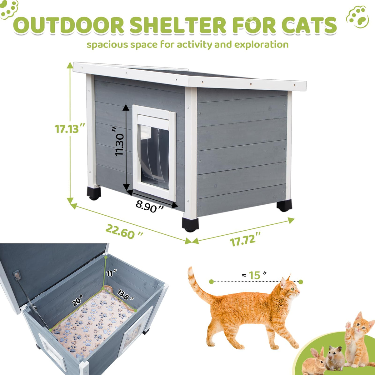 Wooden Pet House with Window B177
