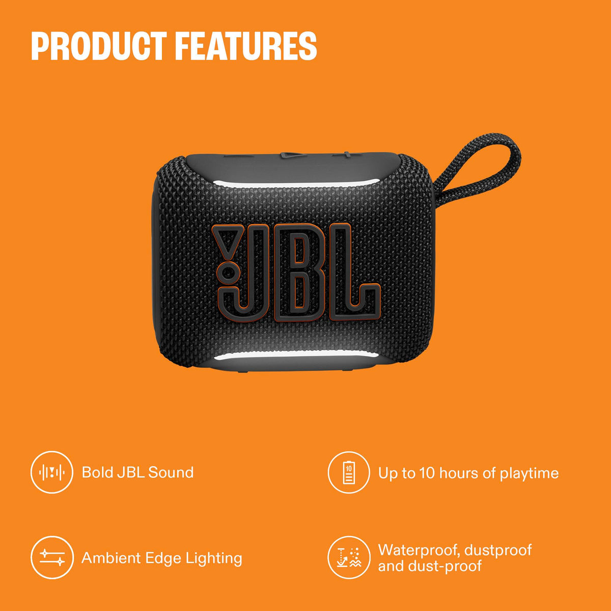 Portable Bluetooth Speaker Waterproof Dustproof Black X11151