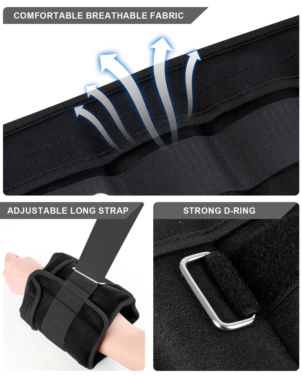 Adjustable Ankle Weights with Removable Weight Z658596