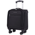 Black 14.5-Inch Spinner Underseat Carry On Luggage U192