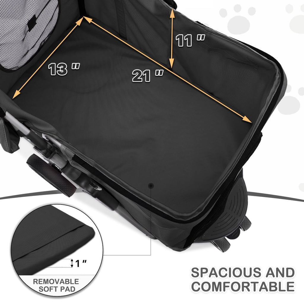 Black Pet Stroller O9580