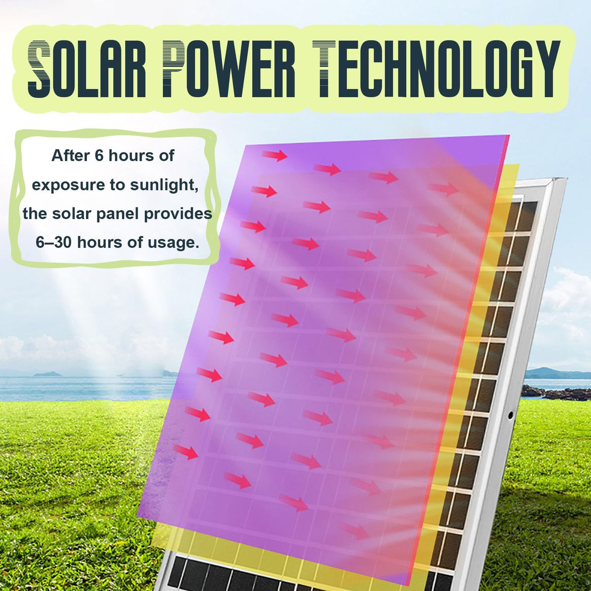 16 Inch Solar Powered Pedestal Fan with Solar Panel Q472