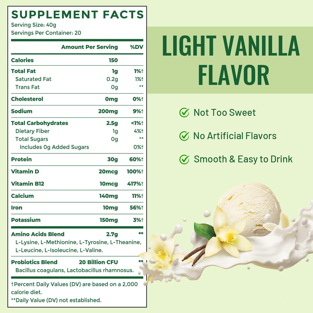 30g Organic Vegan Plant-Based Protein Powder O49259