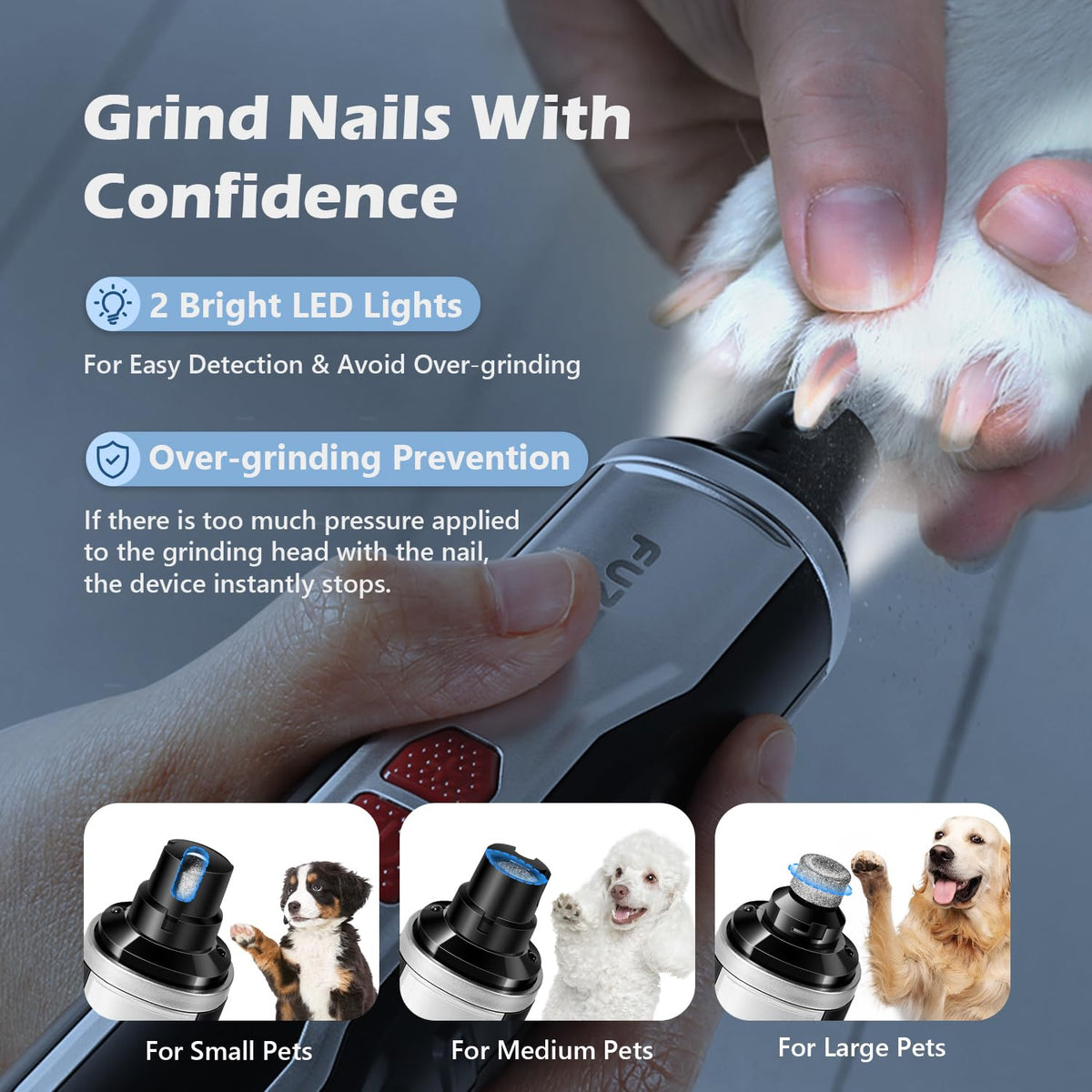 Electric Dog Nail Grinder with LED Light I82408