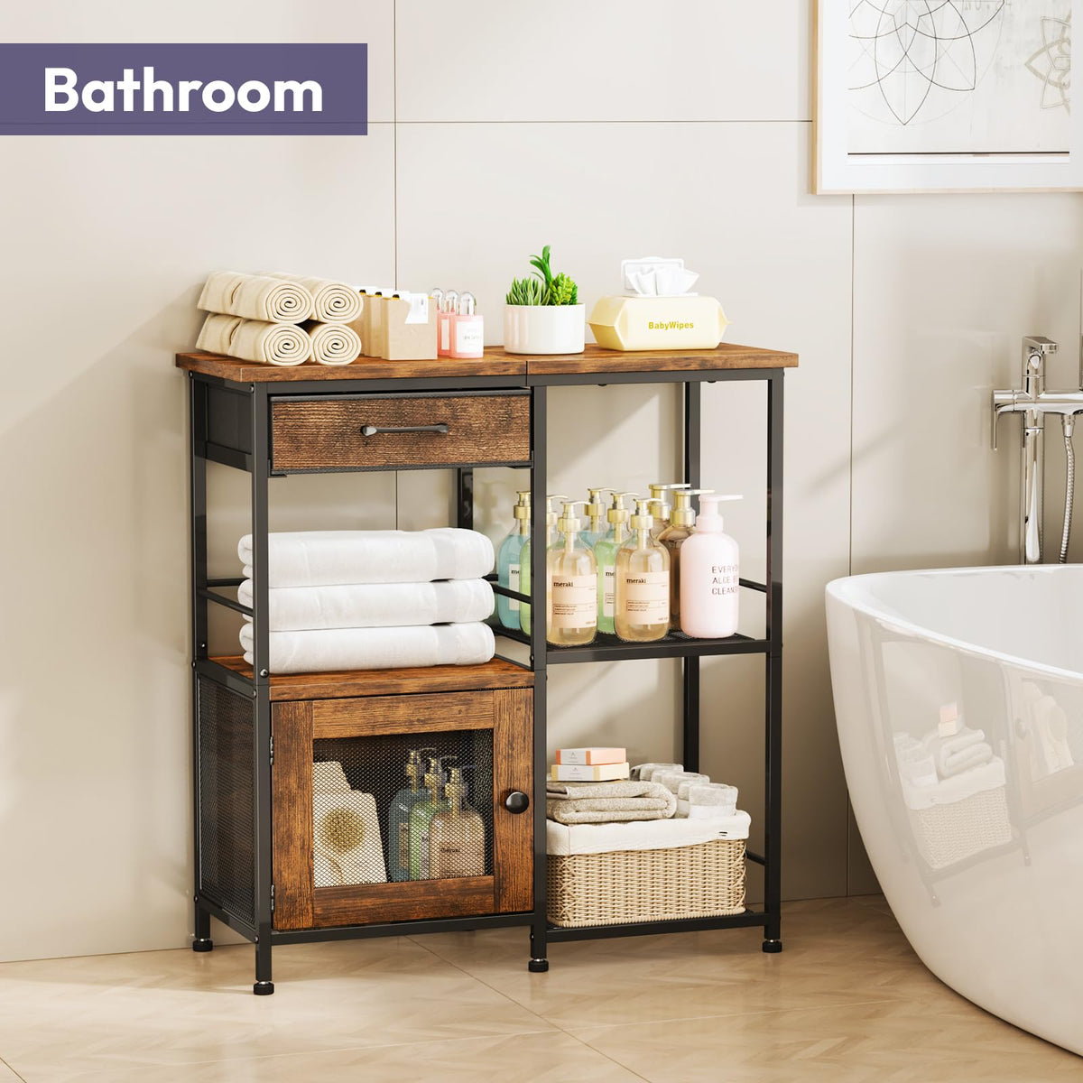 Coffee Bar Cabinet with Drawers L536791