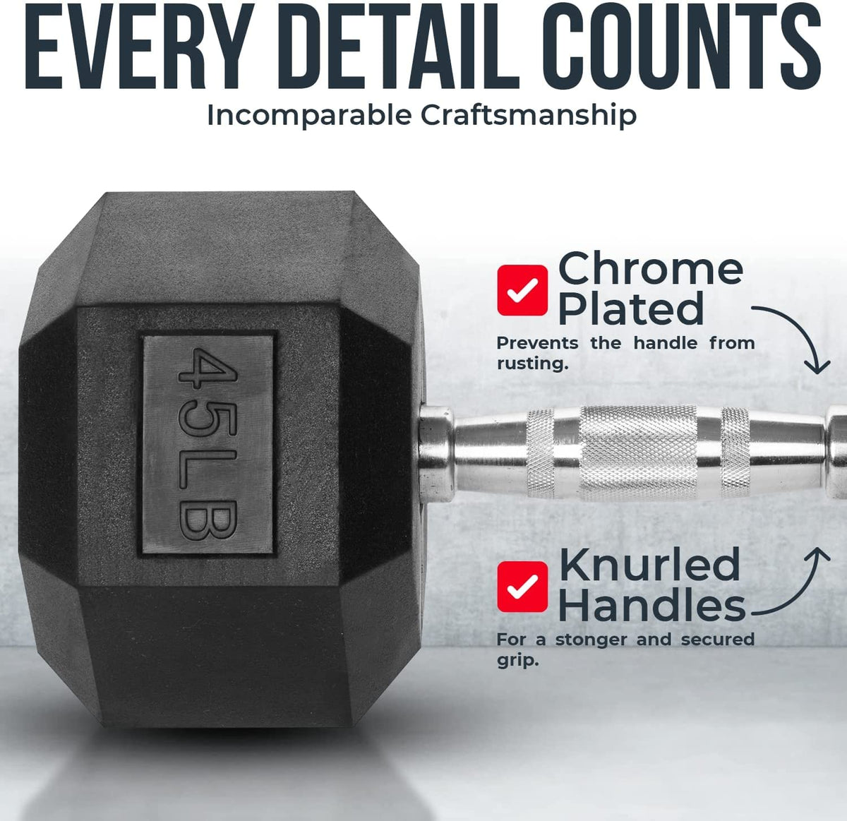 PVC Coated Hex Dumbbells U438