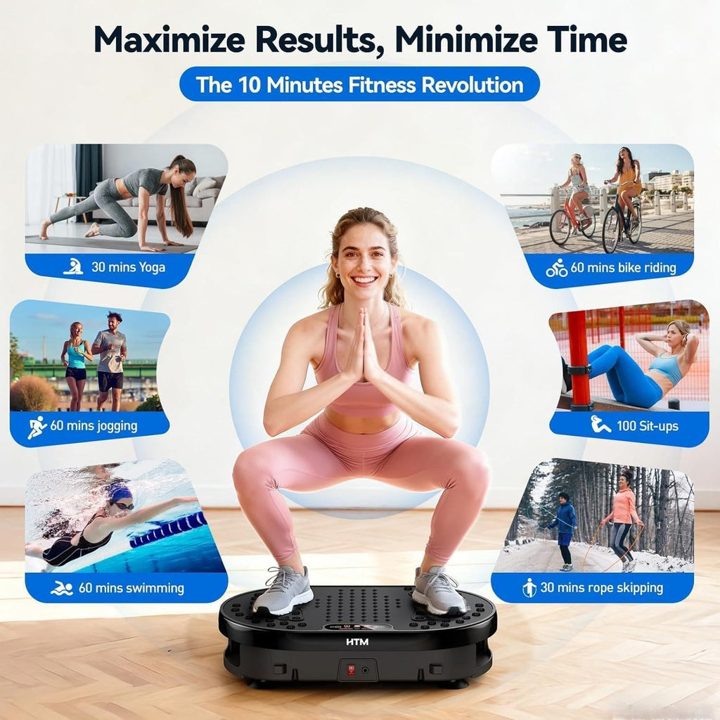 Vibration Plate Exercise Machine with Remote Control K6924