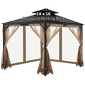 Brown Gazebo Mosquito Netting Z224
