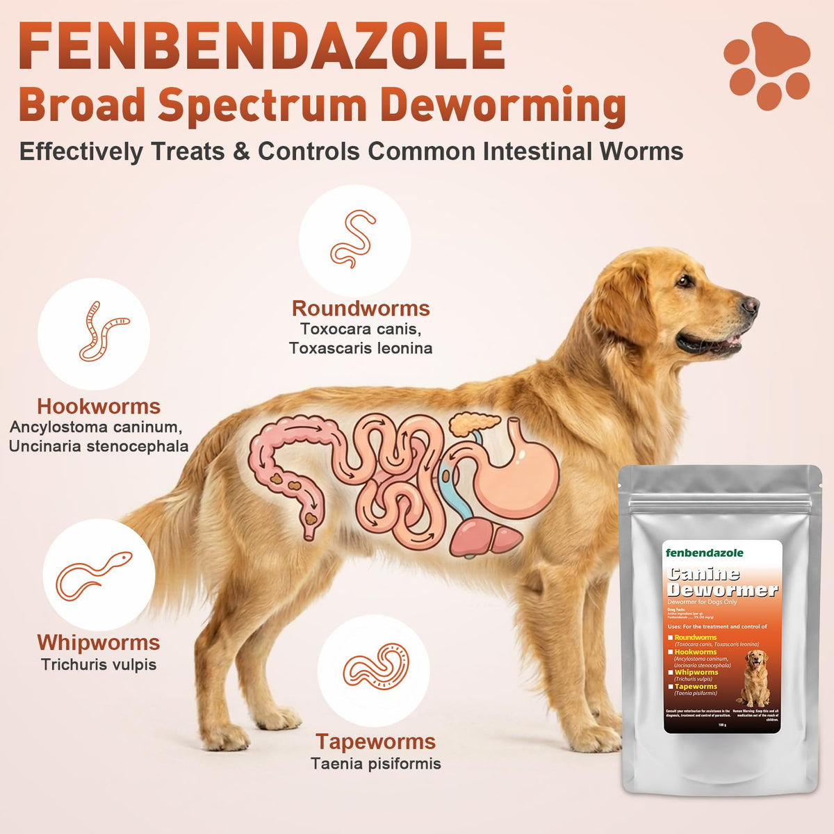 Dog Dewormer 100g A501950