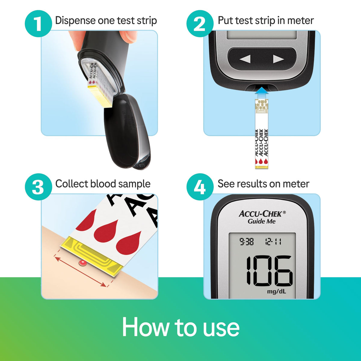Glucose Test Strips, Pack of 60 W57134