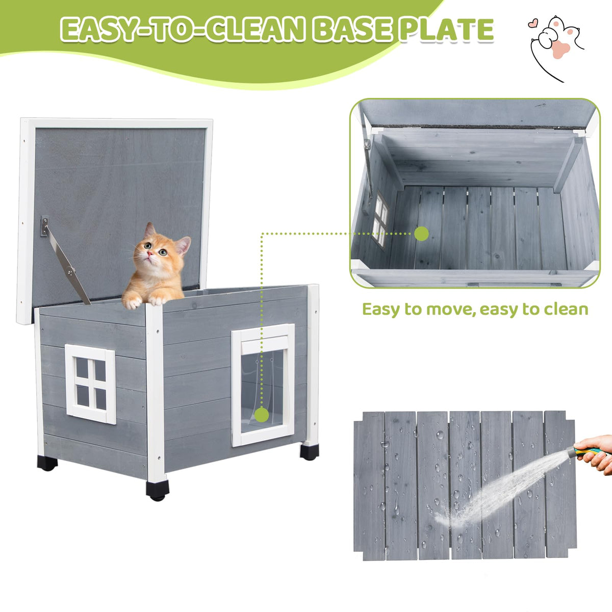 Wooden Pet House with Window B177
