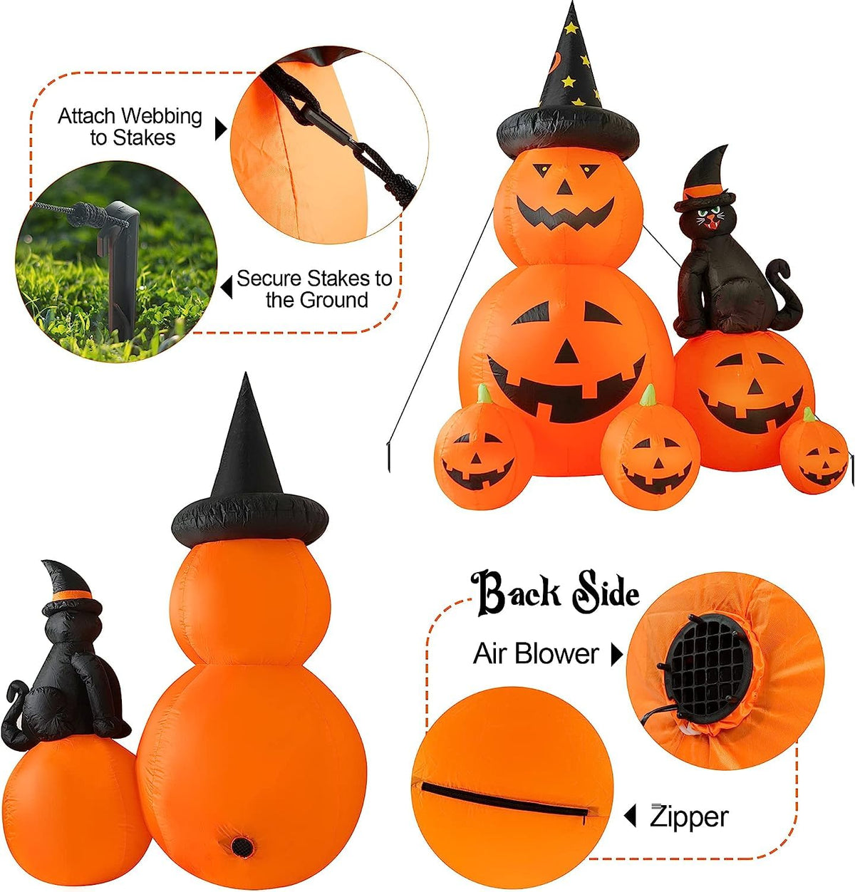 6 FT Halloween Inflatable Outdoor Decor I713