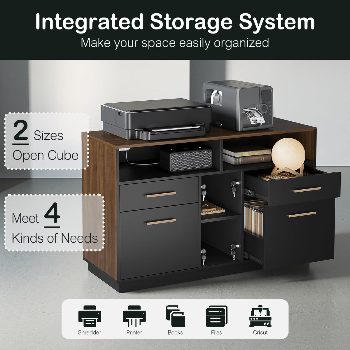 4 Drawer File Cabinet with Lock S75136