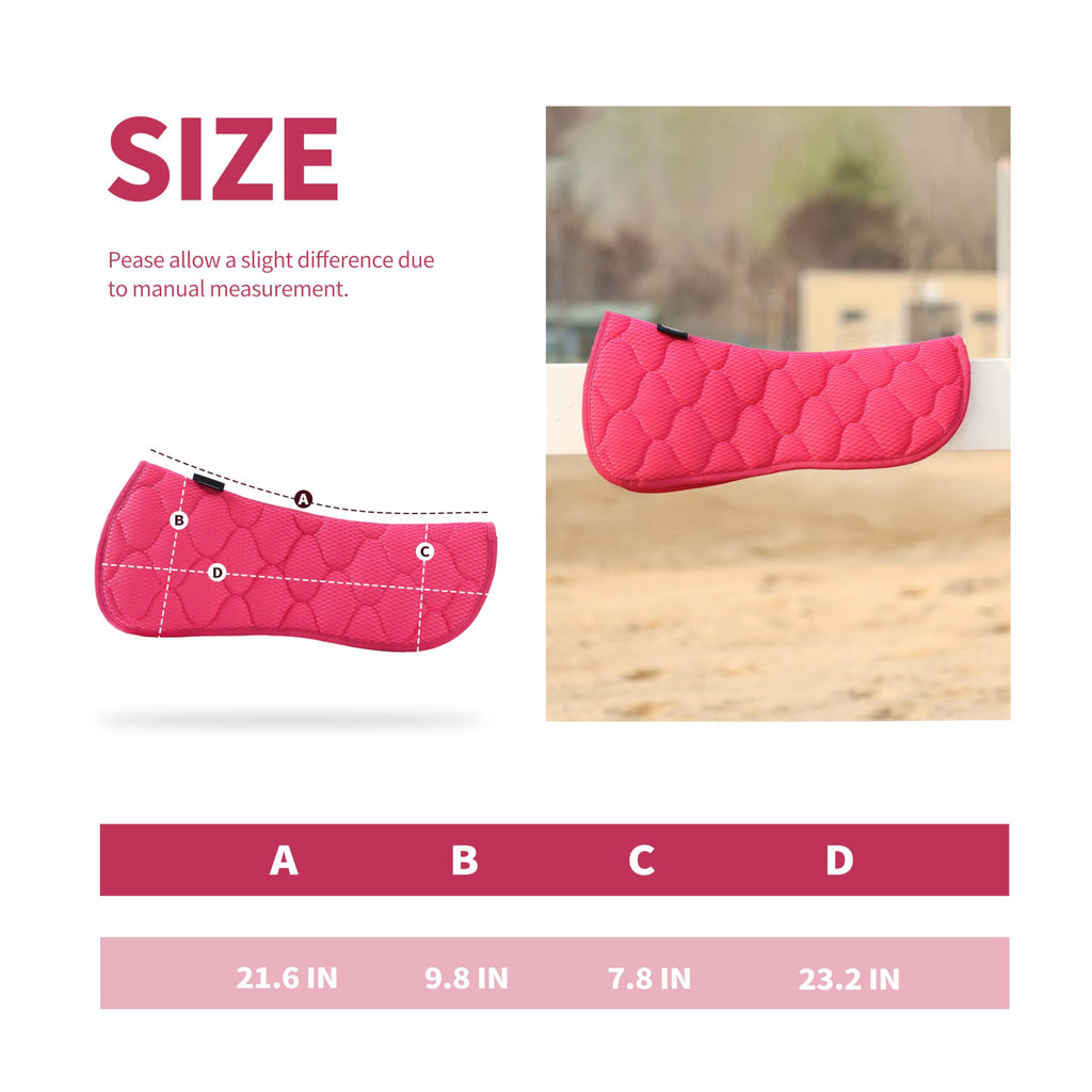 Mesh English Saddle Half Pad G332