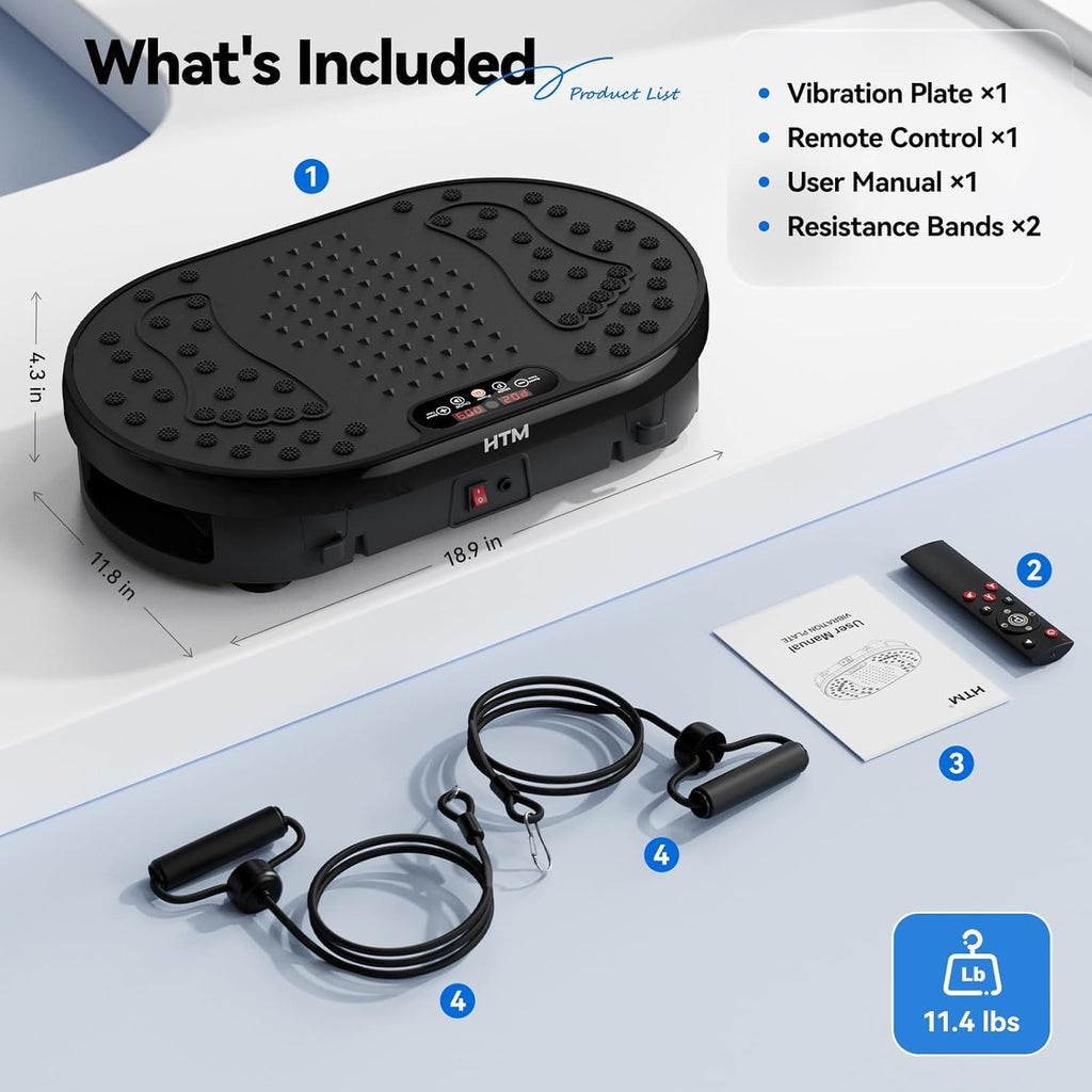 Vibration Plate Exercise Machine with Remote Control K6924