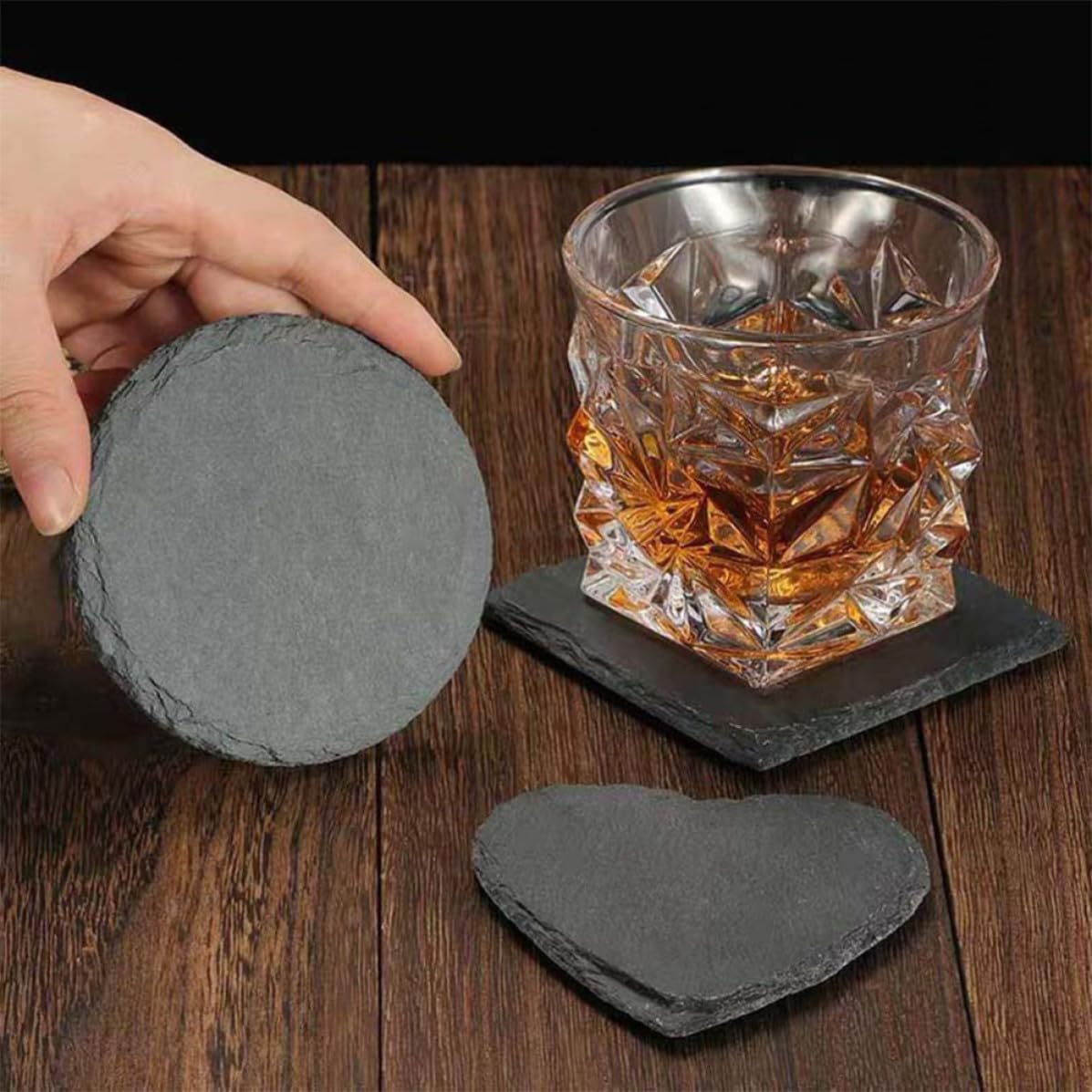 Natural Stone Coasters Set 12pcs C468726