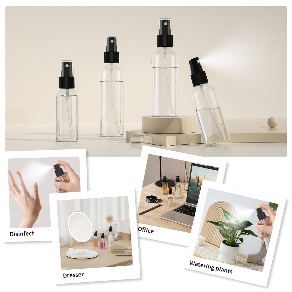 2.7oz/80ml 100PCS Plastic Spray Bottles D122
