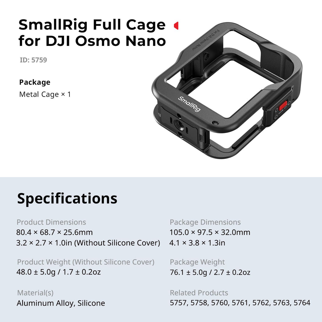 DJI Osmo Nano Full Cage M914