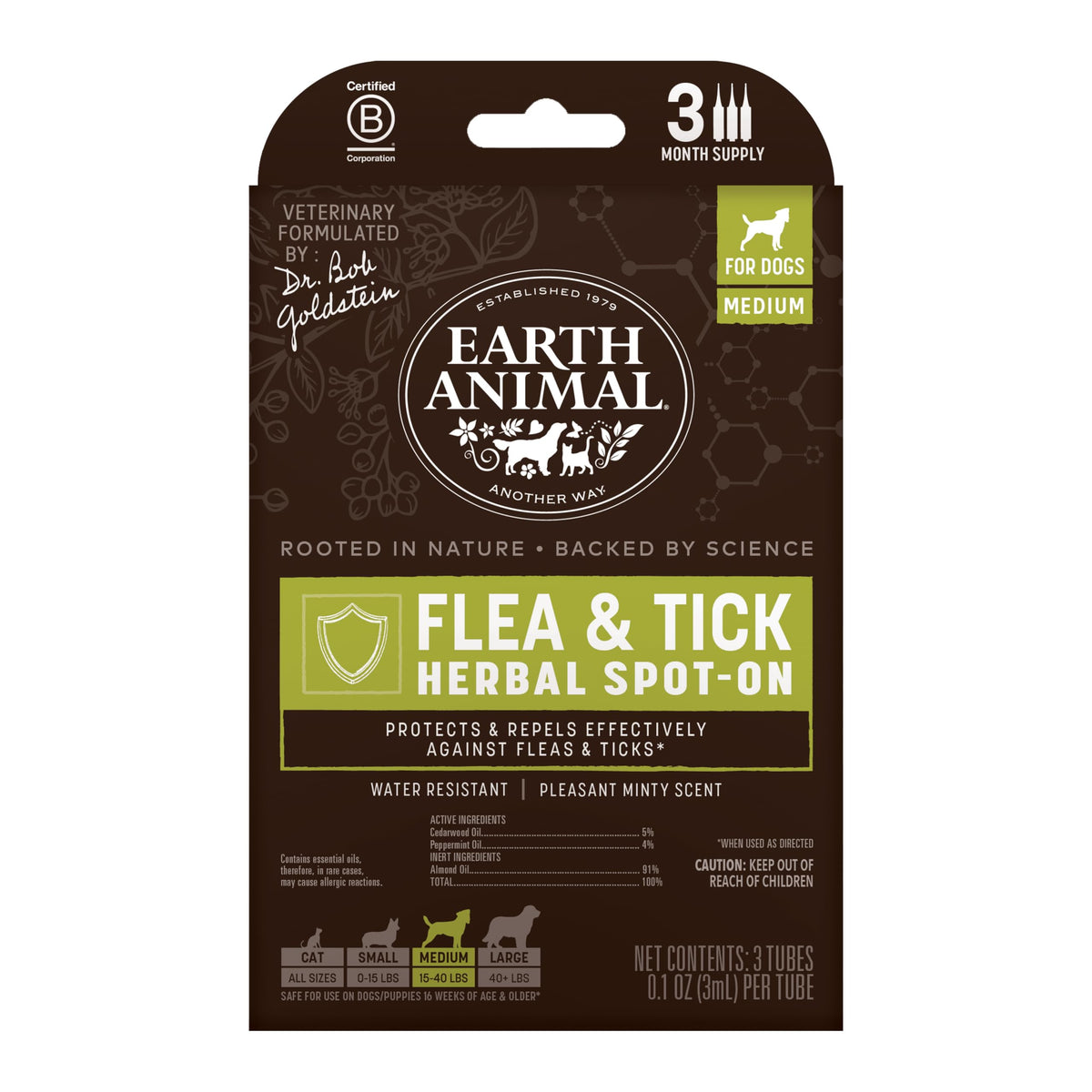 Herbal Spot-On for Medium Dogs G97548