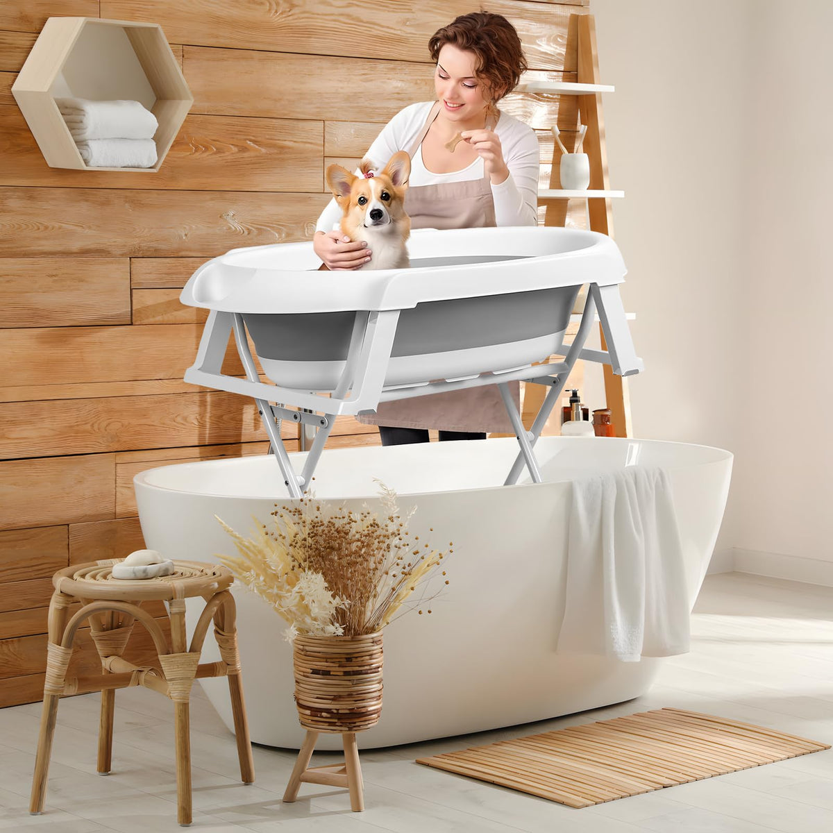 Foldable Portable Dog Bathtub T956366