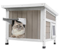 Weatherproof Outdoor Cat House Y589