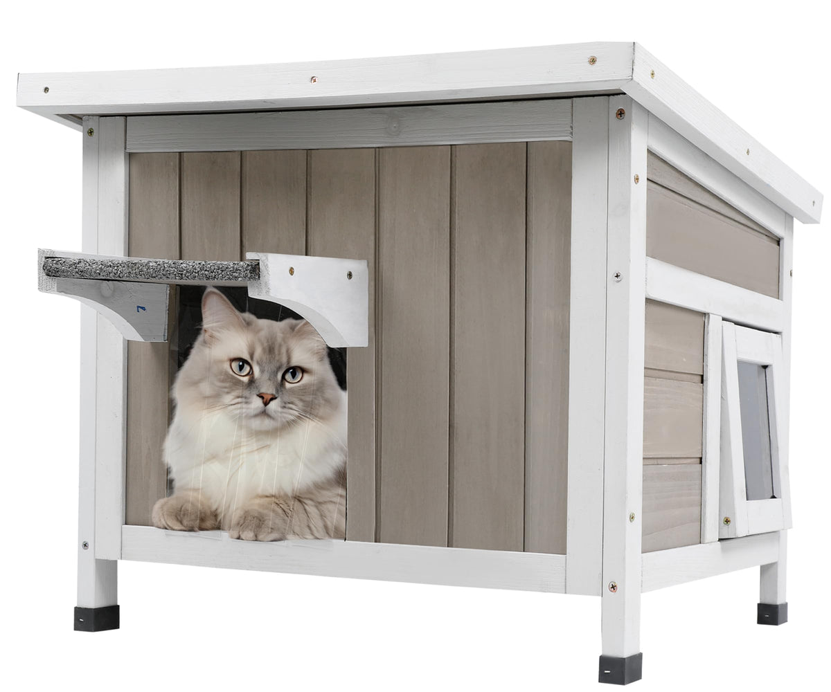 Weatherproof Outdoor Cat House Y589