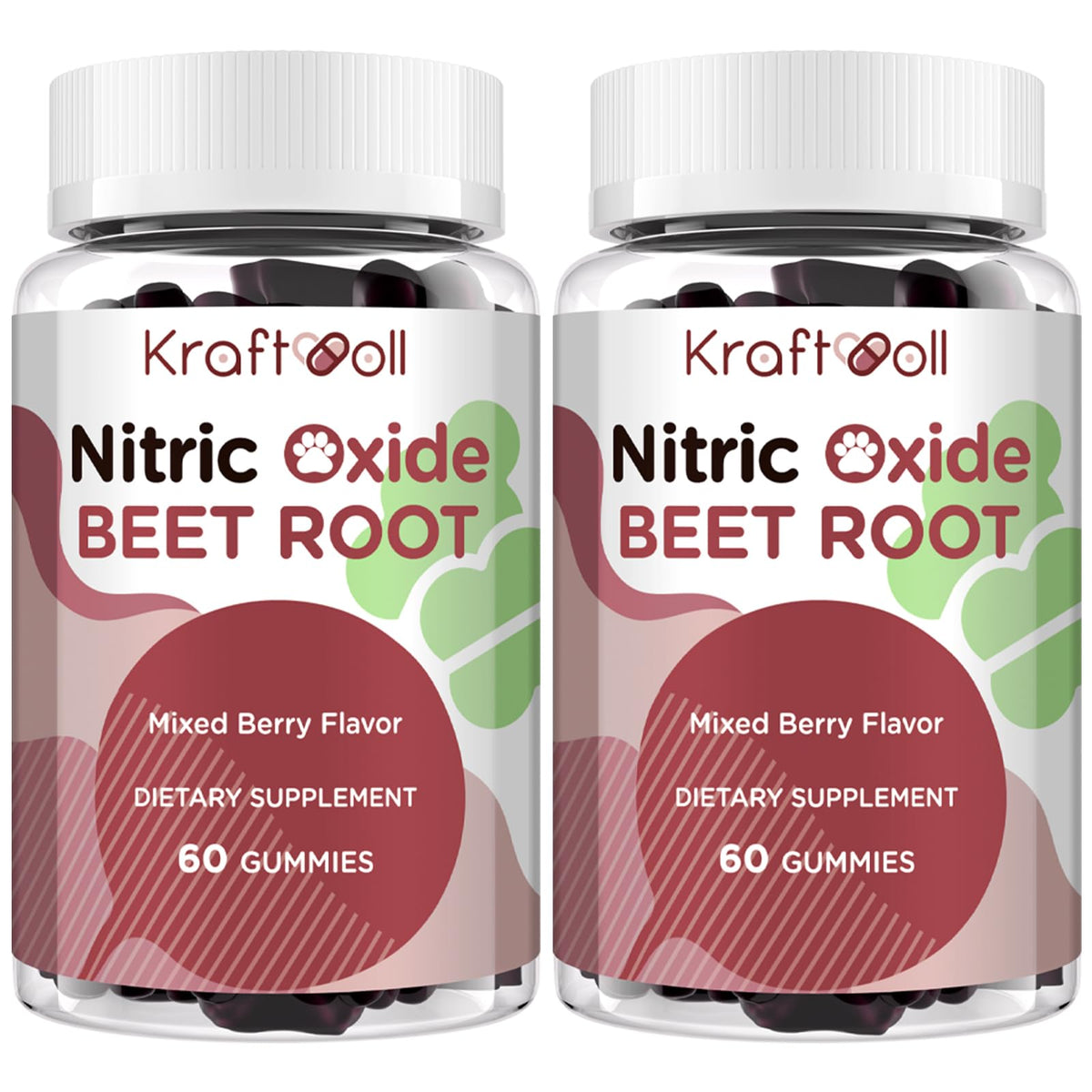 Sugar-Free Beet Root Gummies Mixed Berry 60 Gummies G5381