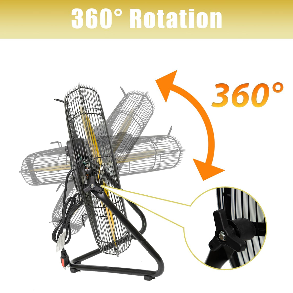 20 Inch 3-Speed High Velocity Floor Fan R614