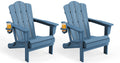Folding Adirondack Chair Set of 2 with Cup Holder T99497