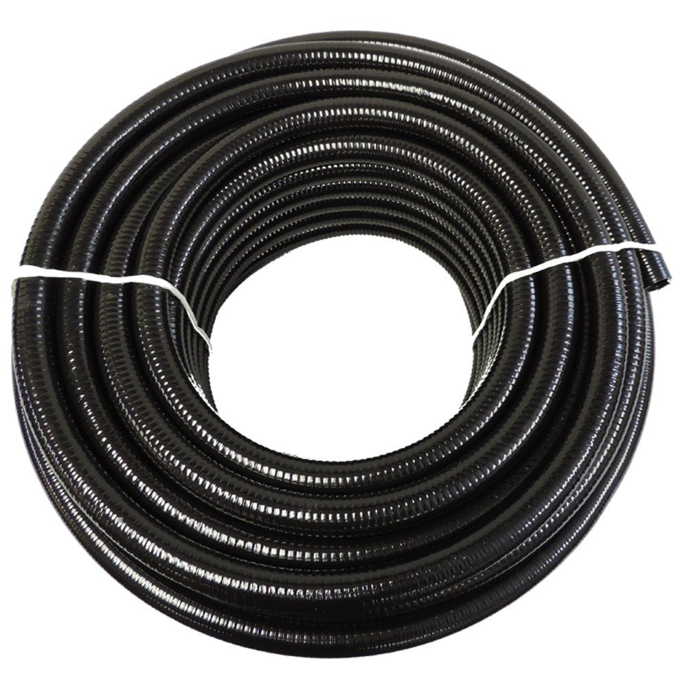 100 Feet x 3/4 Inch Black Flexible PVC Pipe, Hose and Tubing S263812