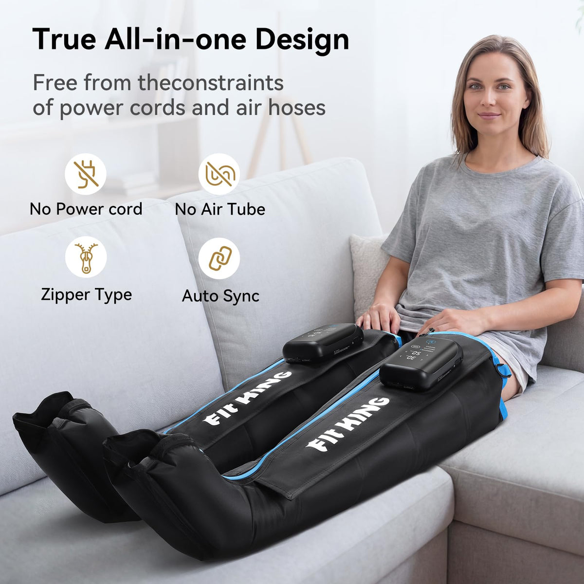 Cordless Air Compression Leg Massager B434305