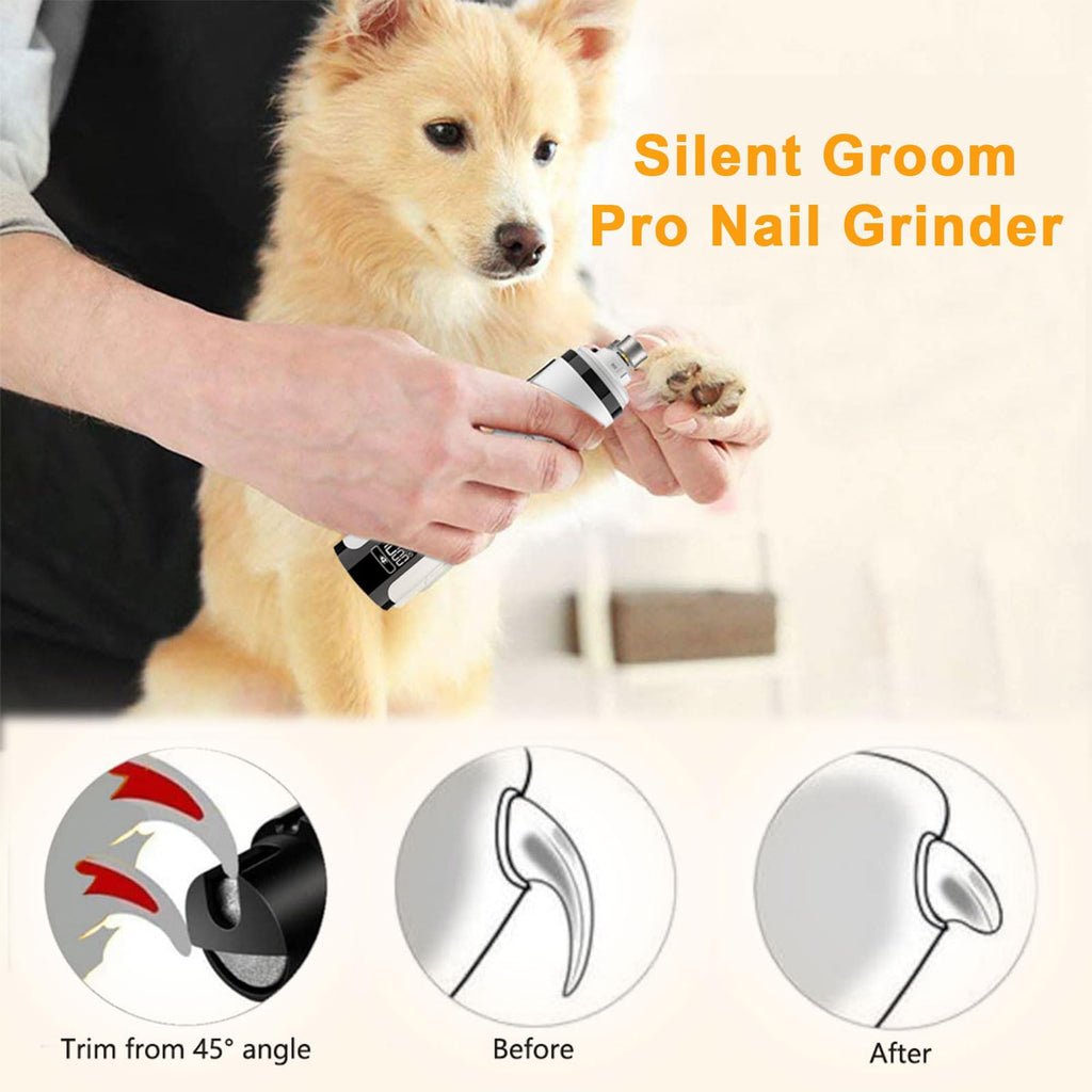 3-Speed Cordless Pet Nail Trimmer with 2 LED Light A94529