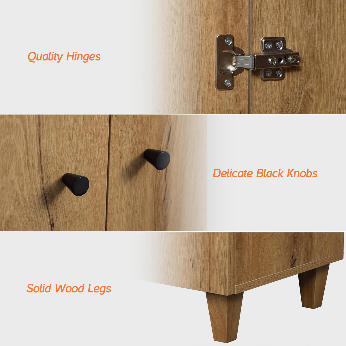 Oak Brown Storage Cabinets T224492