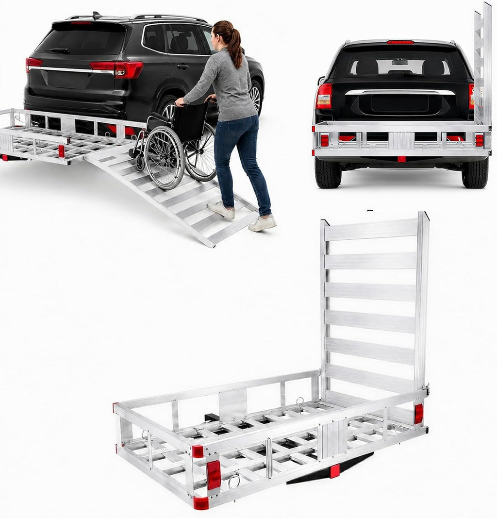 Hitch Cargo Carrier with Ramp V2299