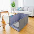 Extra Large Open Top High Sided Cat Litter Box Enclosure H702