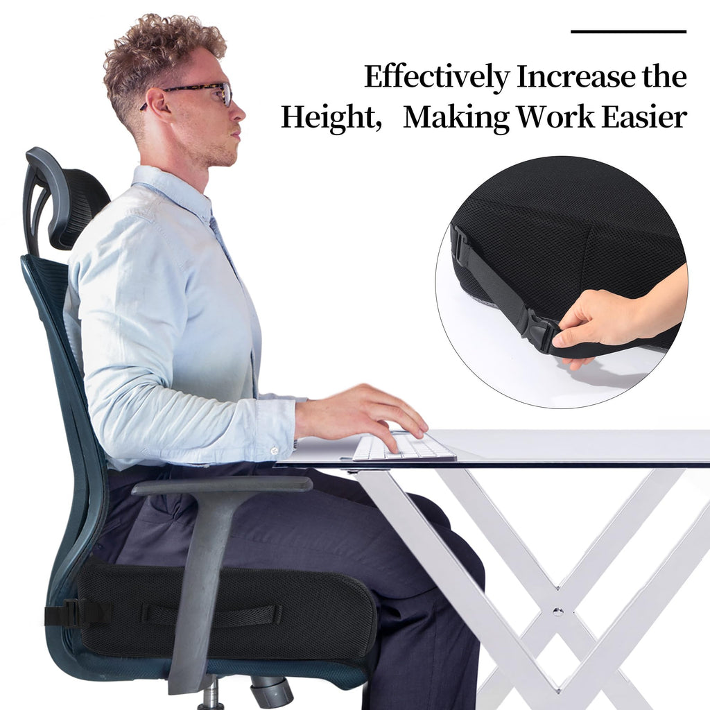 Extra Thick Memory Foam Chair Cushion with Carry Handle Y943168