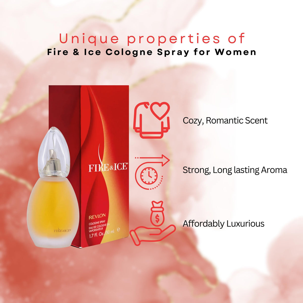 Perfume for Women Eau de Cologne Spray 1.7 Ounce Y948869