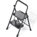 Folding 2 Step Ladder with Anti-Slip Pedals R67876