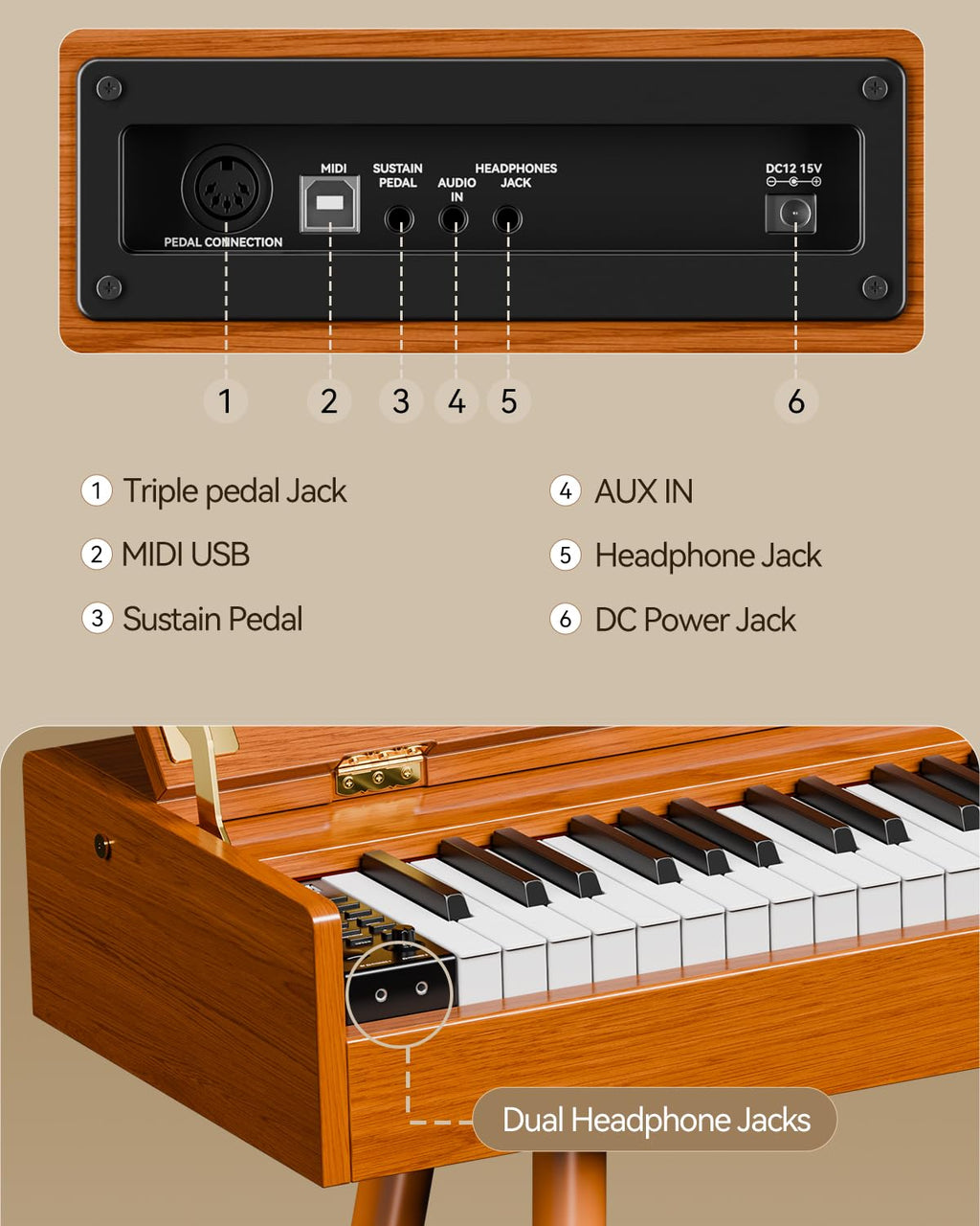 88-Key Weighted Hammer Action Digital Piano N904146