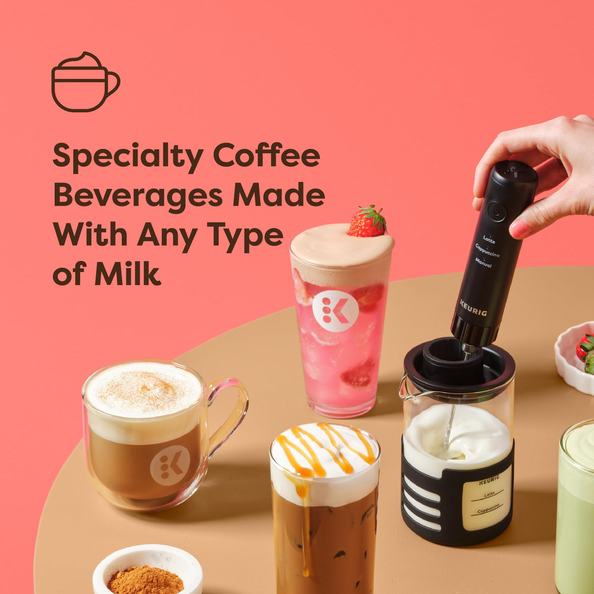 Rechargeable Handheld Milk Frother P64738