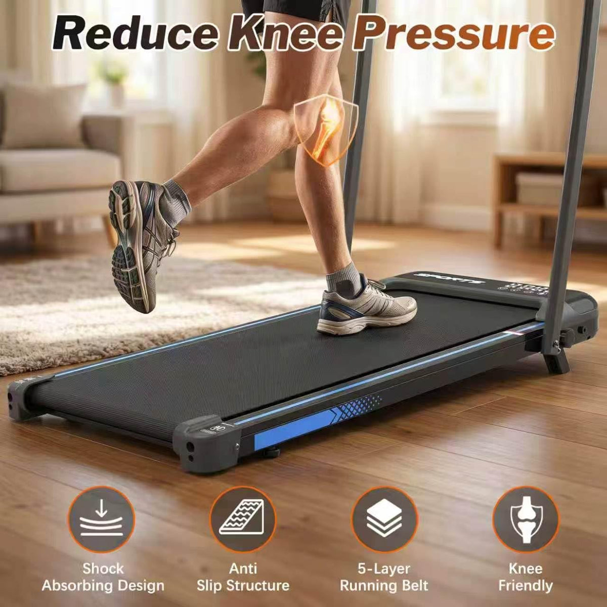 3 in 1 Foldable Under Desk Treadmill with Incline C9842