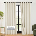 3-in-1 Blackout Room Divider Curtains D44374