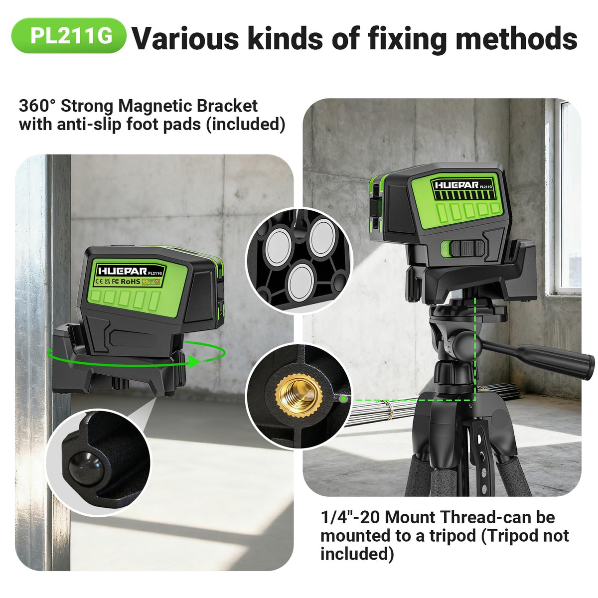 2 Point Cross Line Self Leveling Laser Alignment Tool K548
