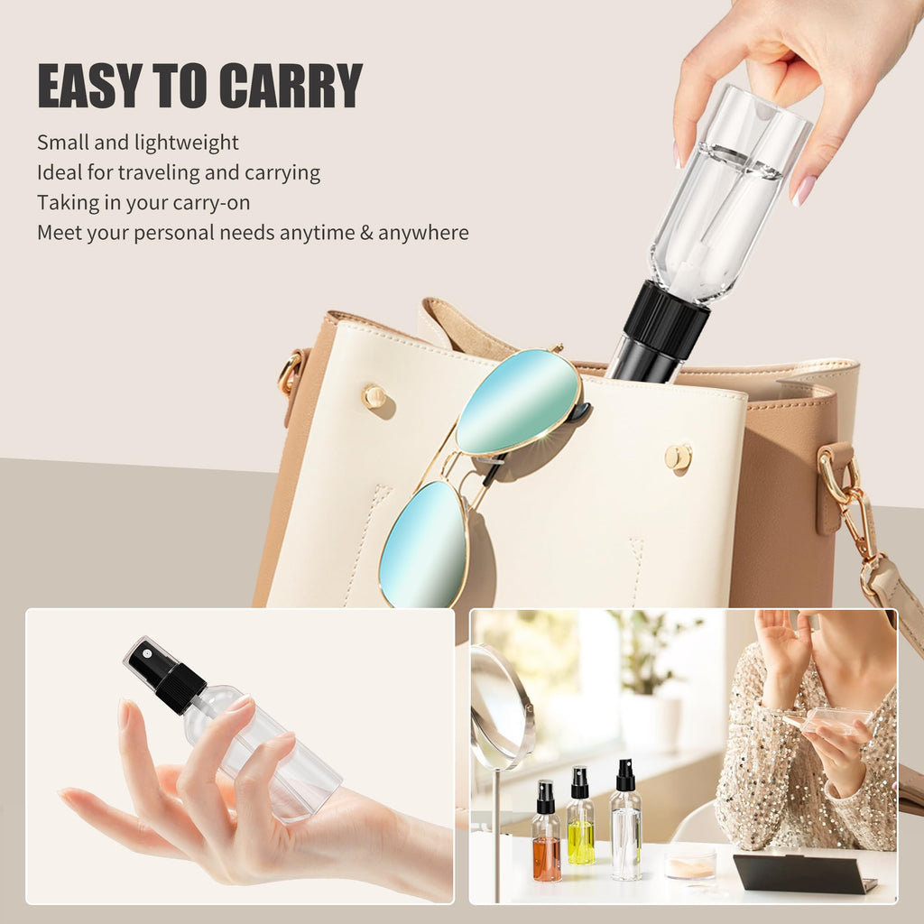 2.7oz/80ml 100PCS Plastic Spray Bottles D122