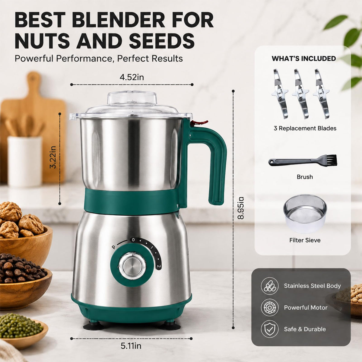500W Electric Spice and Nut Grinder Q260