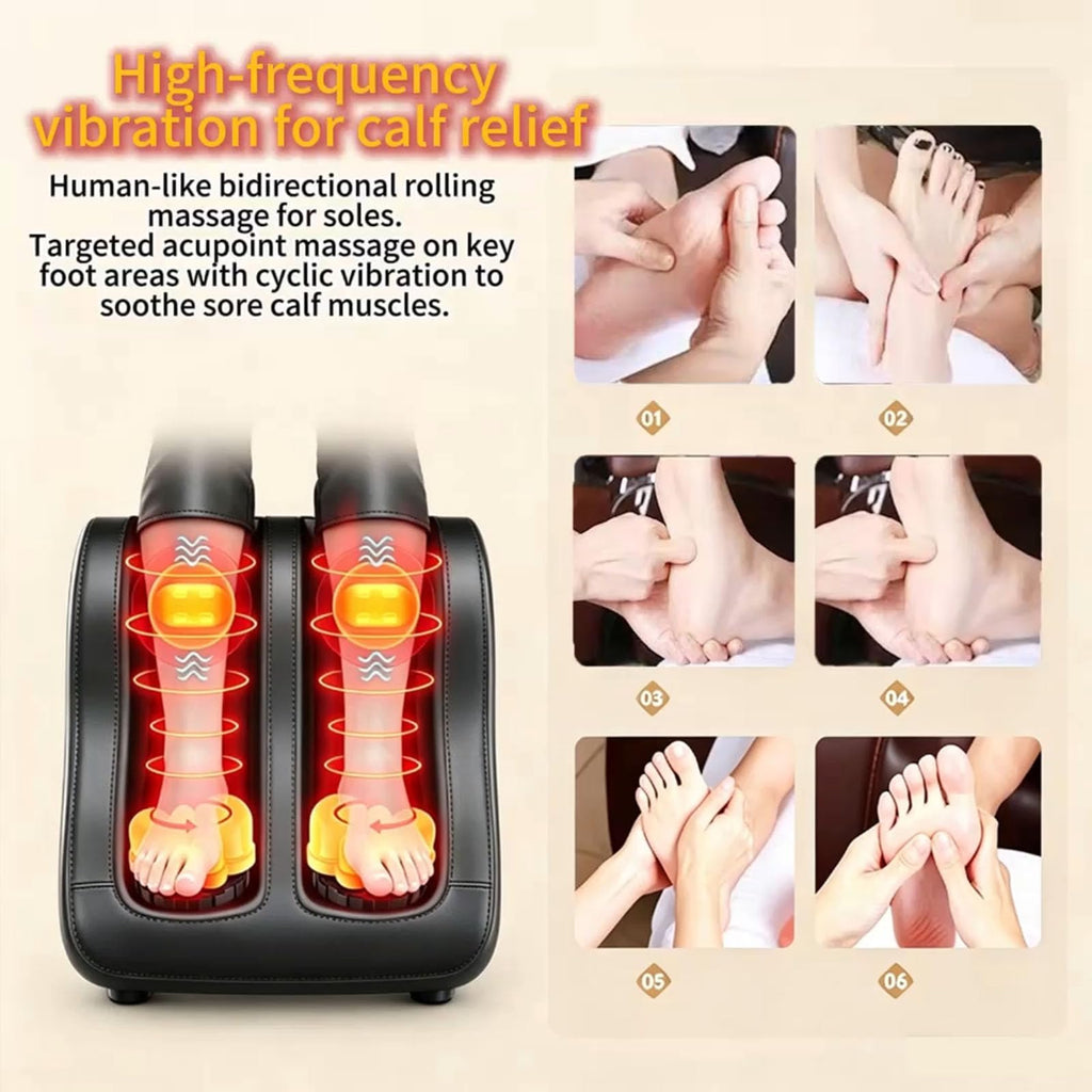 16D Electric Shiatsu Full Body Massage Mat with Foot Massager U6916