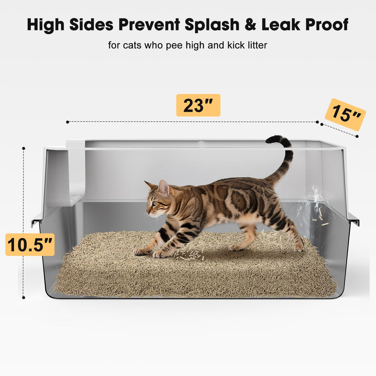 Stainless Steel Cat Litter Box G725118