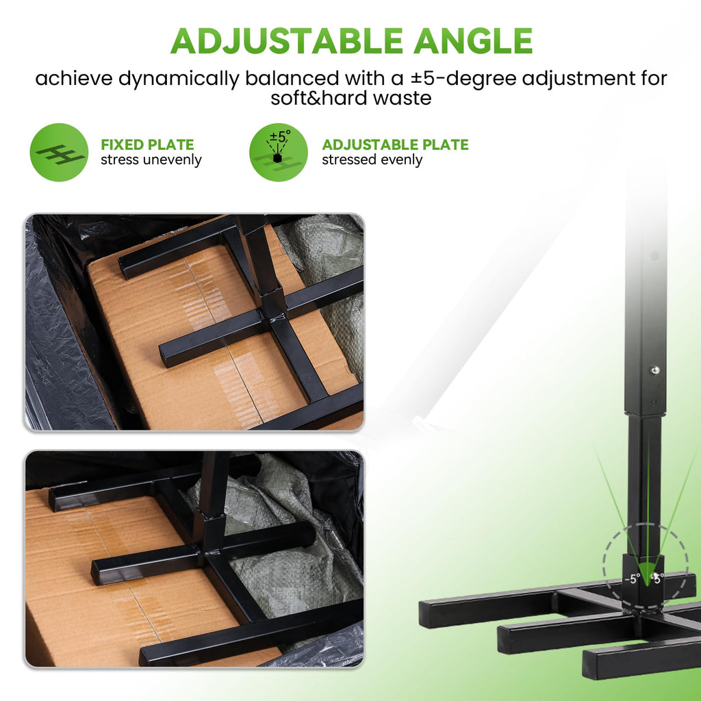 Manual Trash Compactor with Adjustable Handle T8649