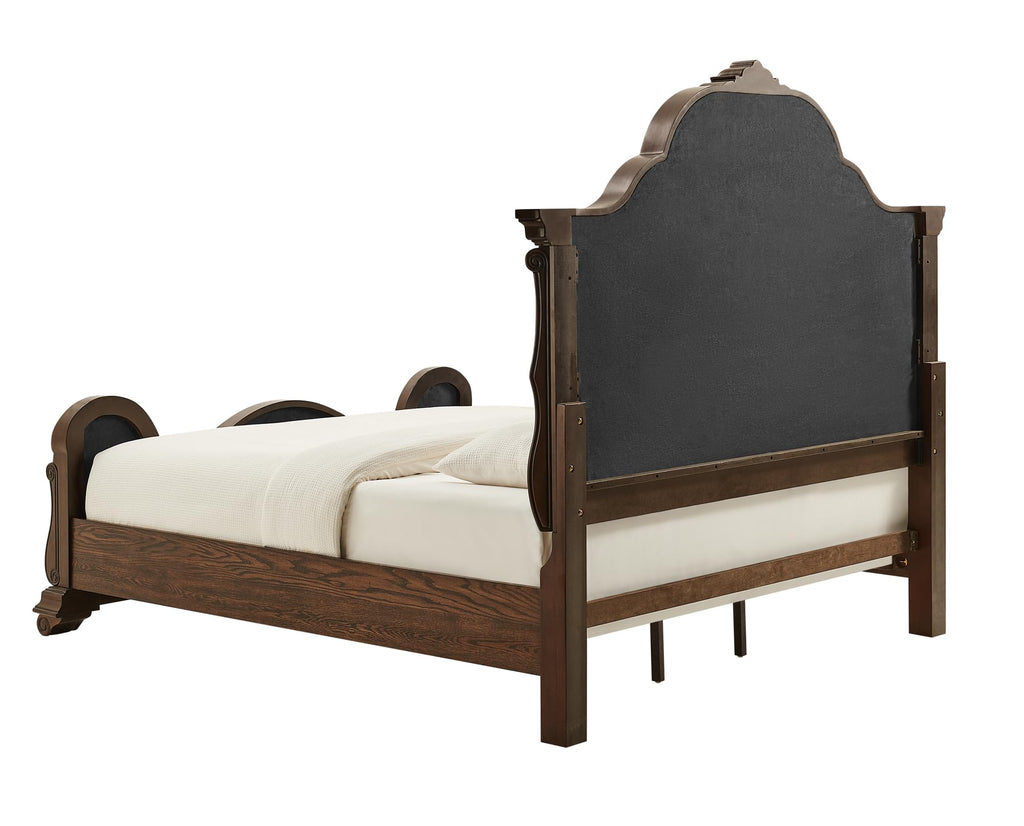 86" Eastern King Platform Wood Bed Frame Q177927